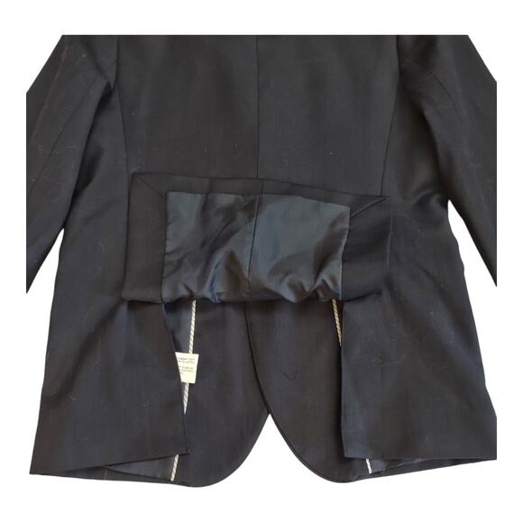 ZARA Boys Jacket Single Breasted Blazer Kids Childs School Uniform Coat Sz 9/10 - Picture 8 of 10